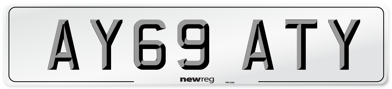 AY69 ATY Number Plate from New Reg